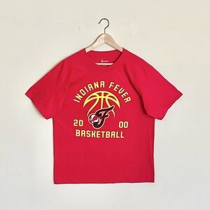 NEW WNBA Indiana Fever Basketball Logo Red T Shirt Adult size Large